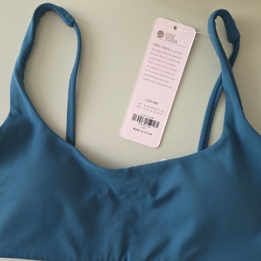 CRZ YOGA Teal Bralette - Picture 2 of 8